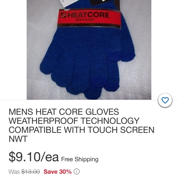 Men’s Heat Core Touchscreen Compatible Gloves (Two Pairs Included) - Picture 6 of 6
